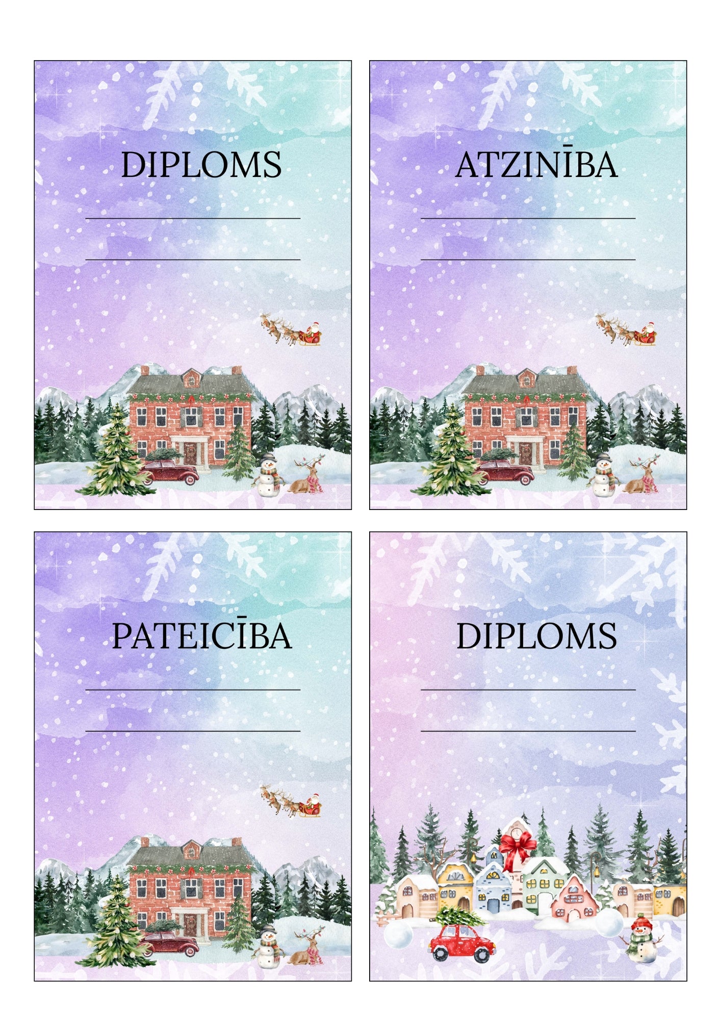 ZIEMASSVĒTKU DIPLOMI