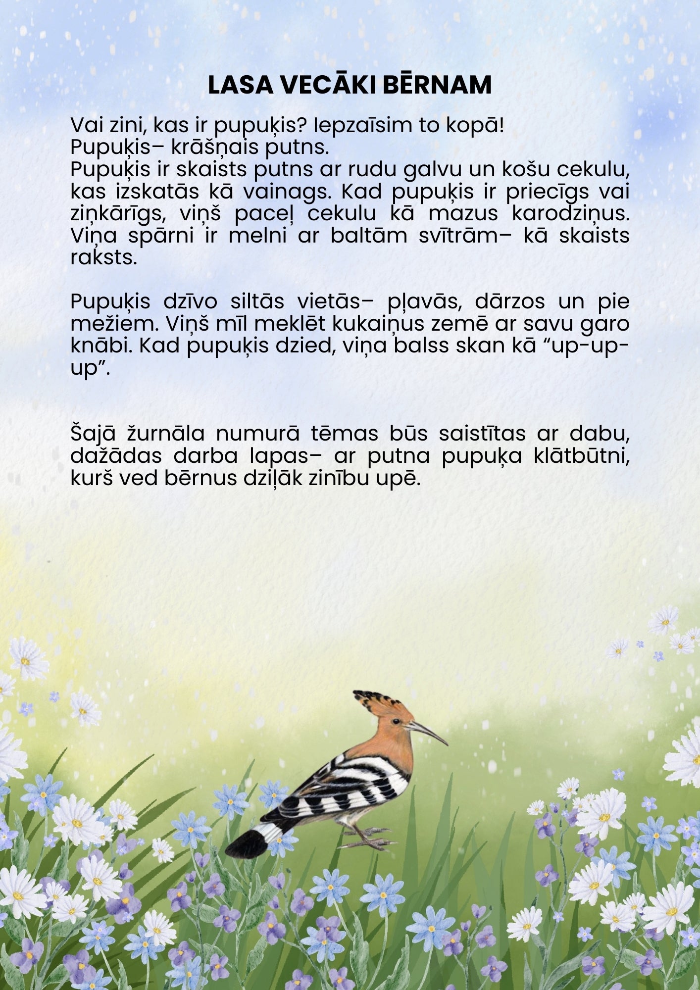 Digitālais žurnāls PUPUĶA ASAIS PRĀTS 2-4 gadi