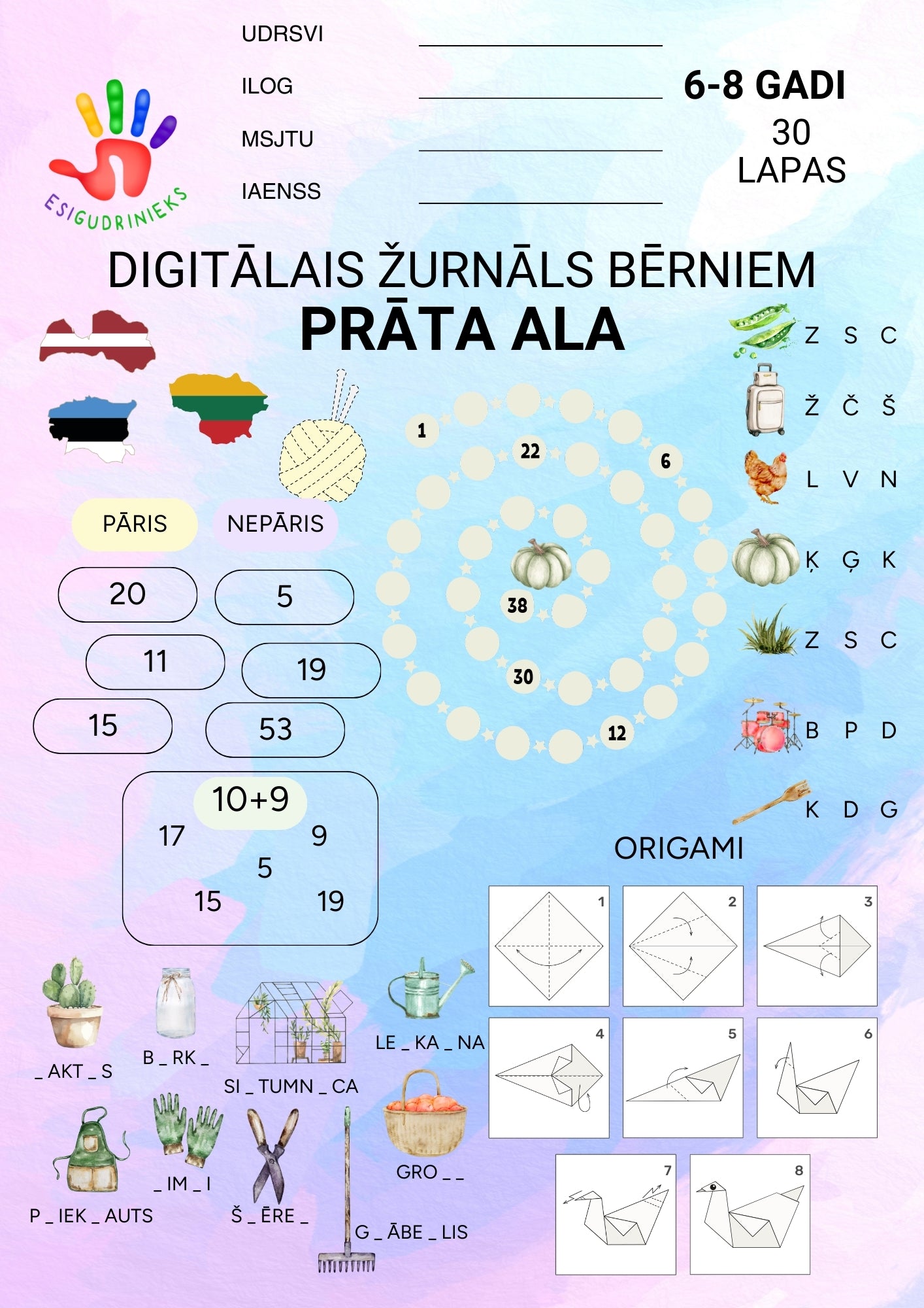 Digitālais žurnāls PRĀTA ALA 6-8 gadi