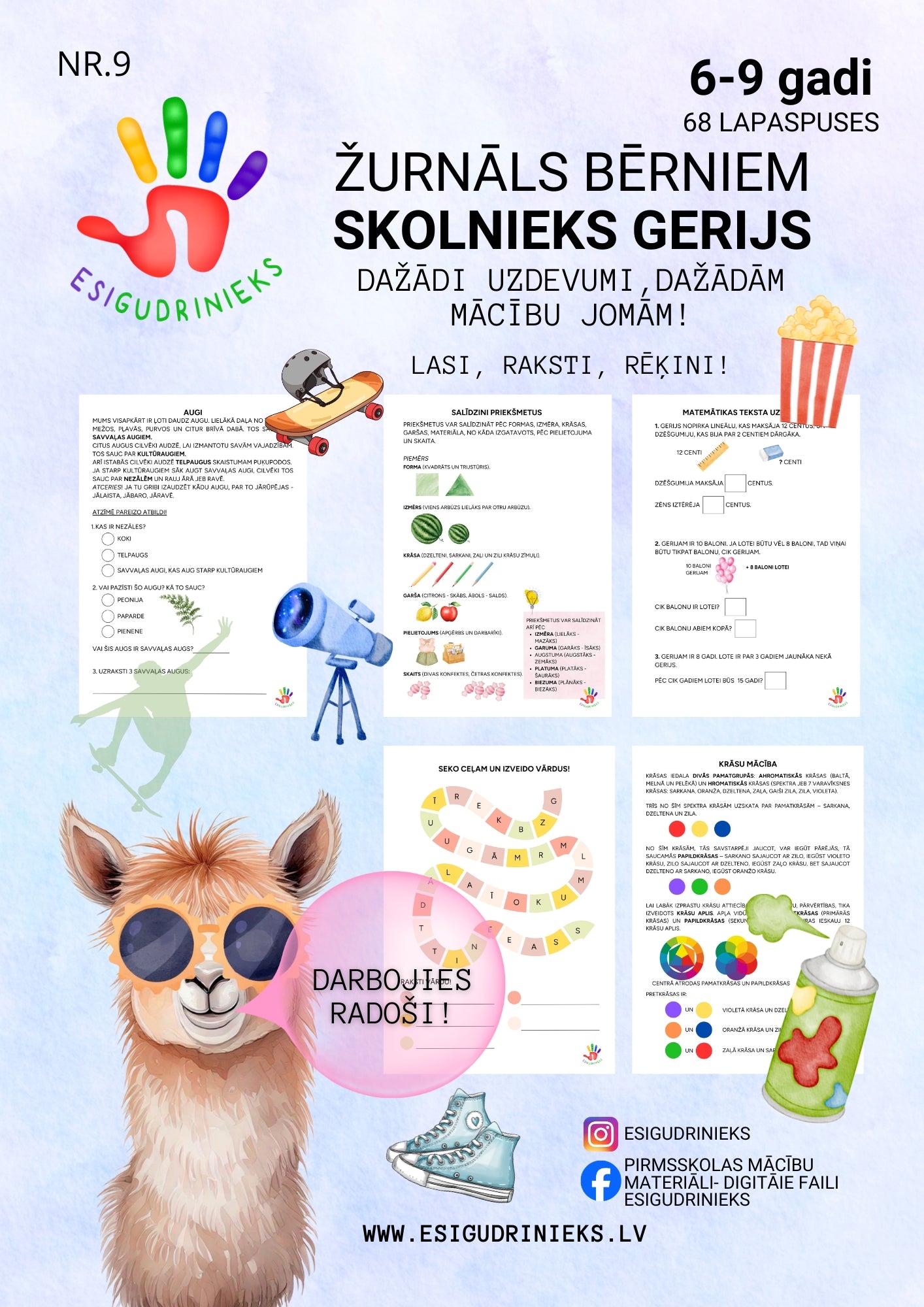 Žurnāls Nr. 9 “SKOLNIEKS GERIJS” 6-9 gadi