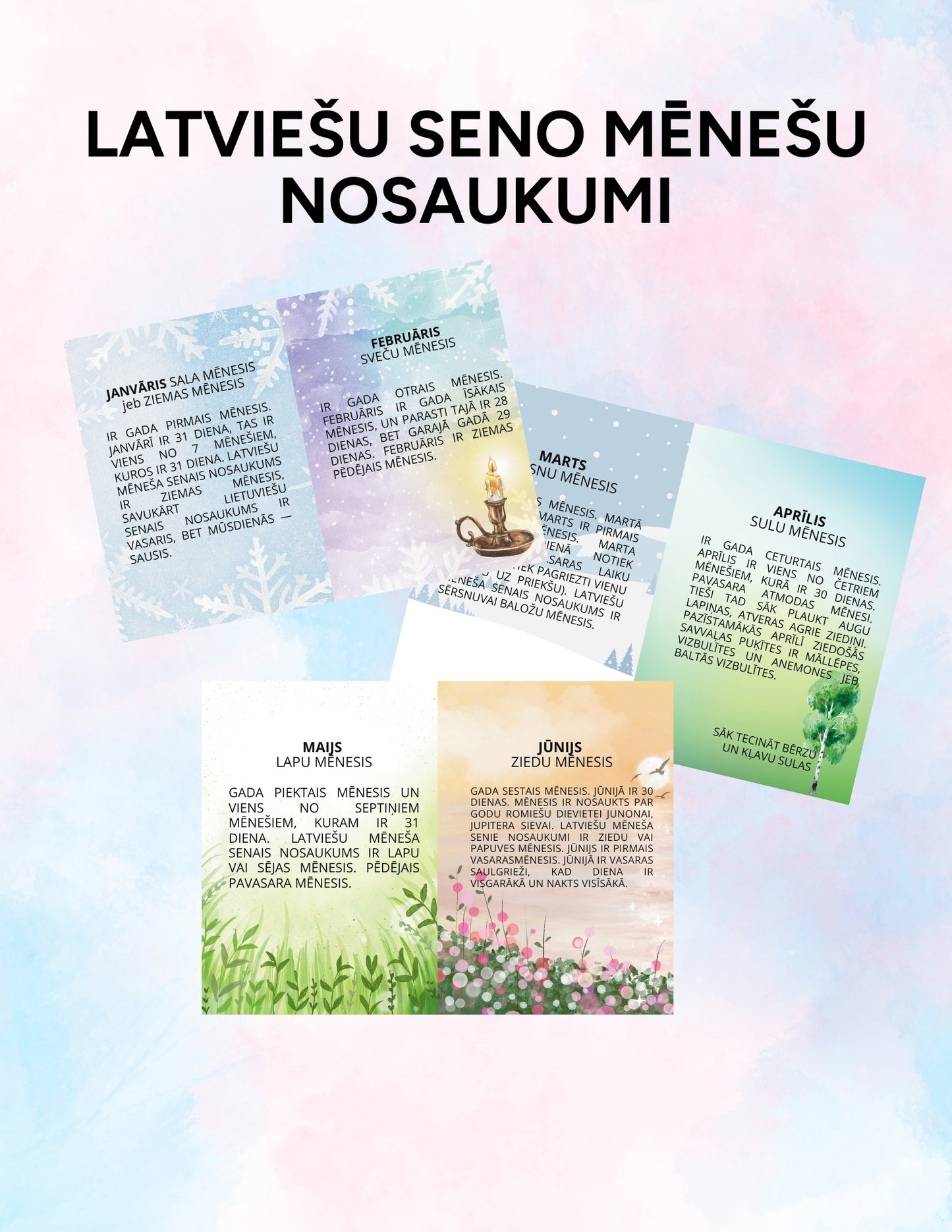 Latviešu seno mēnešu nosaukumi