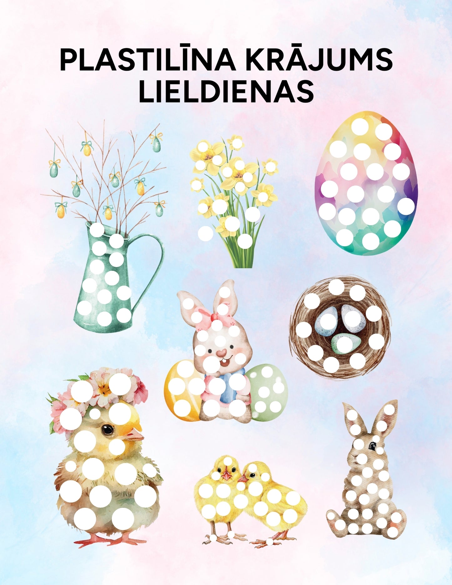 Plastilīna krājums LIELDIENAS