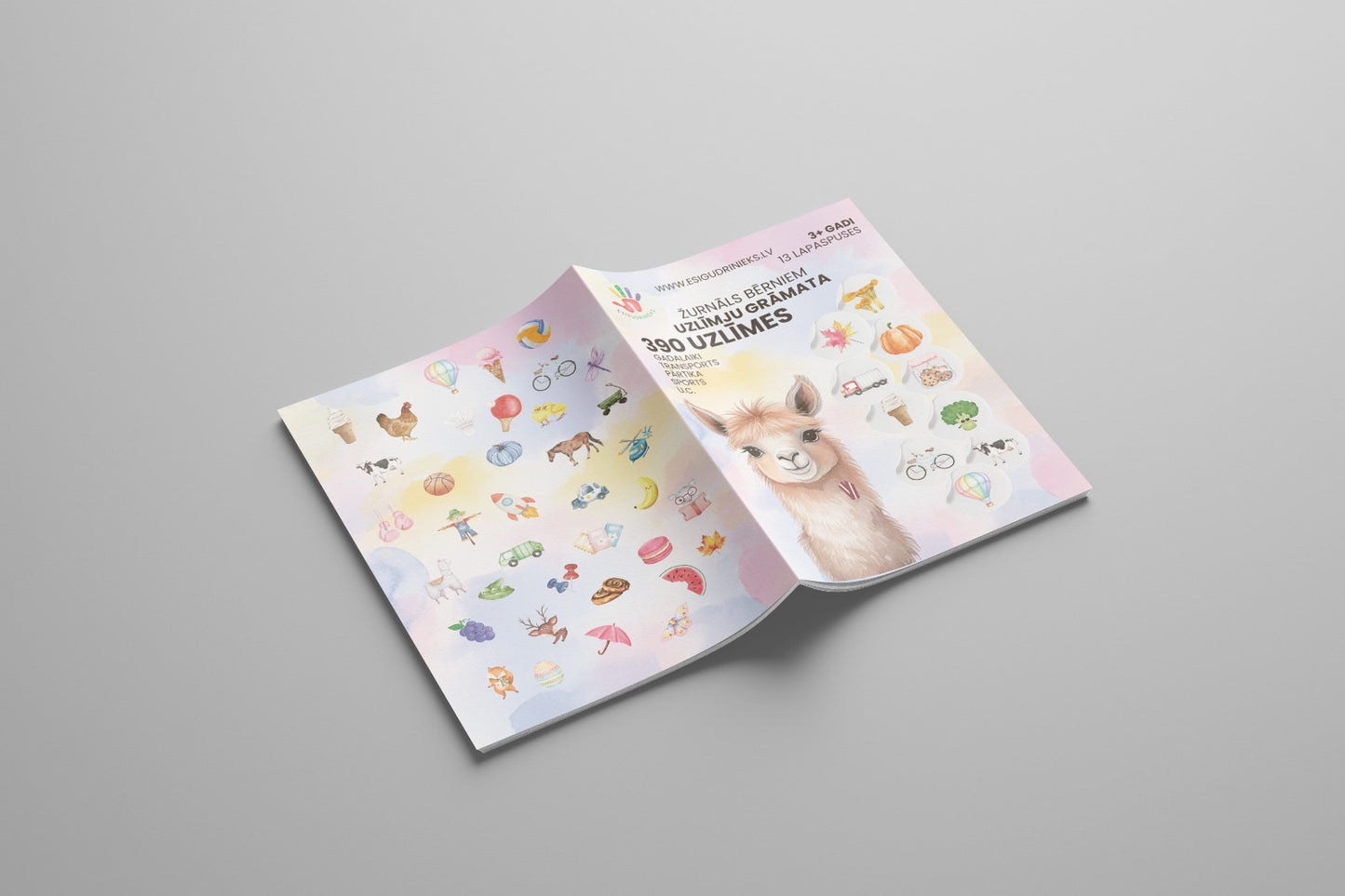 Žurnāls UZLĪMJU GRĀMATA 3+ gadi