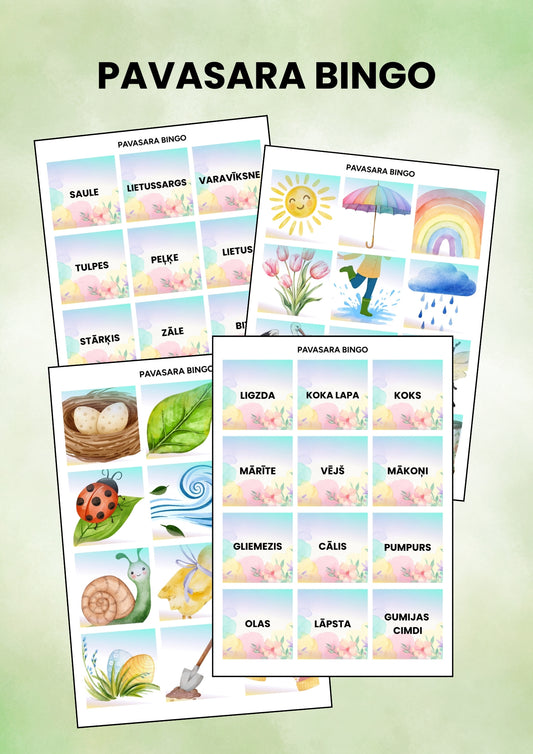 PAVASARA BINGO