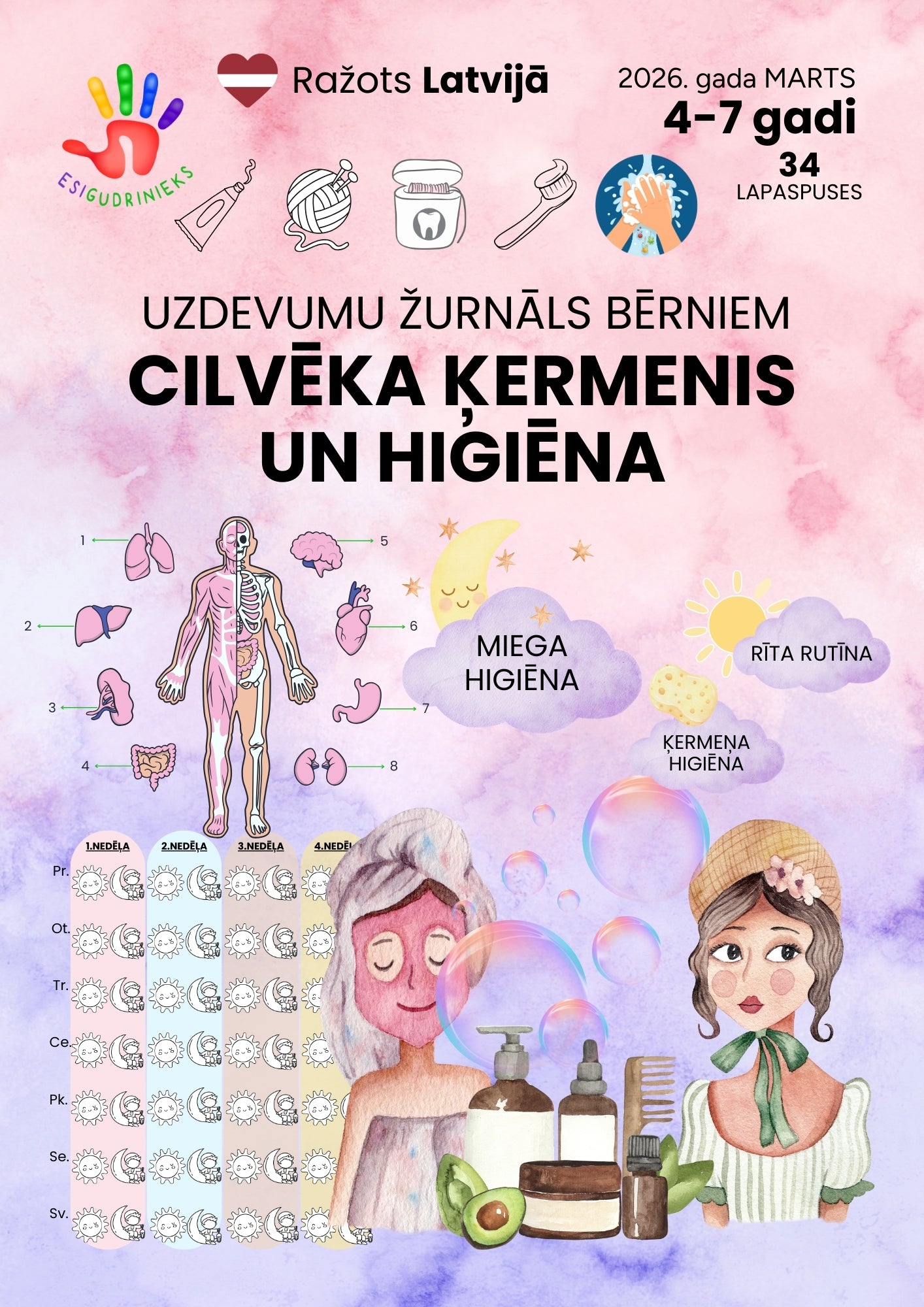 Žurnāls CILVĒKA ĶERMENIS UN HIGIĒNA (4-7 gadi)