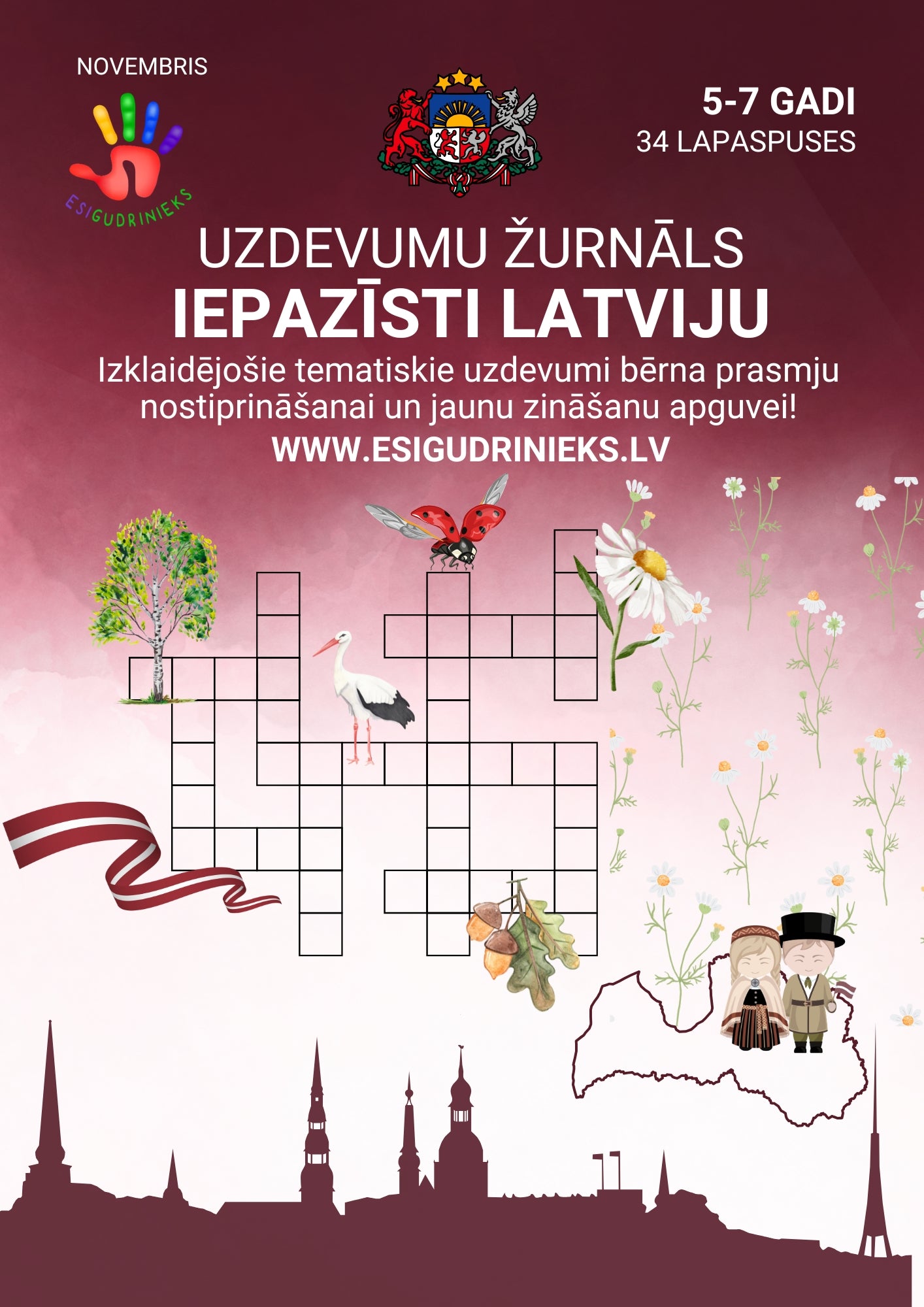 Žurnāls IEPAZĪSTI LATVIJU 5-7 gadi