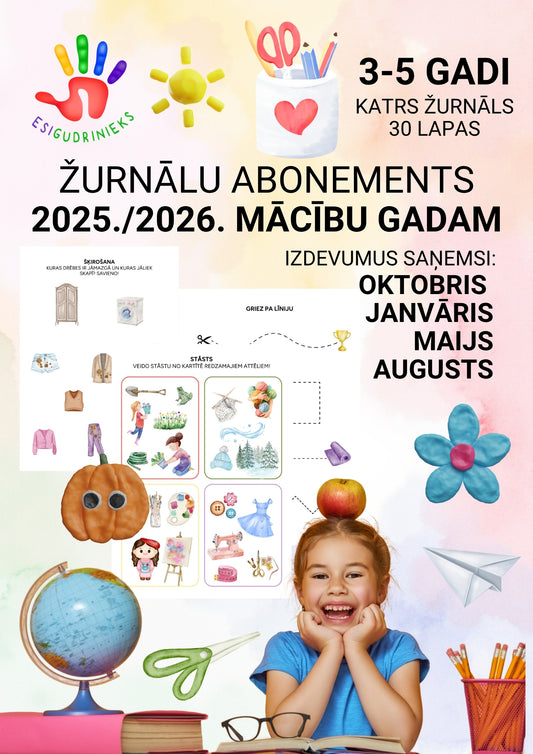 ŽURNĀLU ABONEMENTS 2025./2026. MAZAJIEM GUDRINIEKIEM