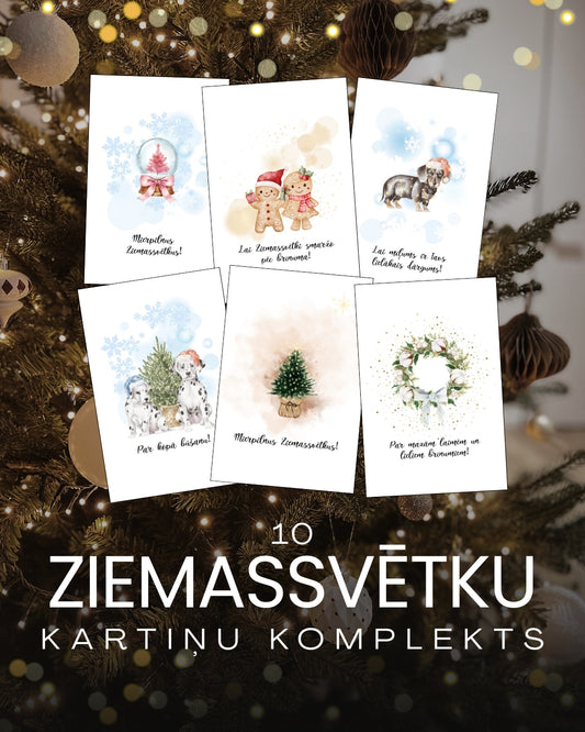 ZIEMASSVĒTKU KARTIŅU KOMPLEKTS 10 GB.