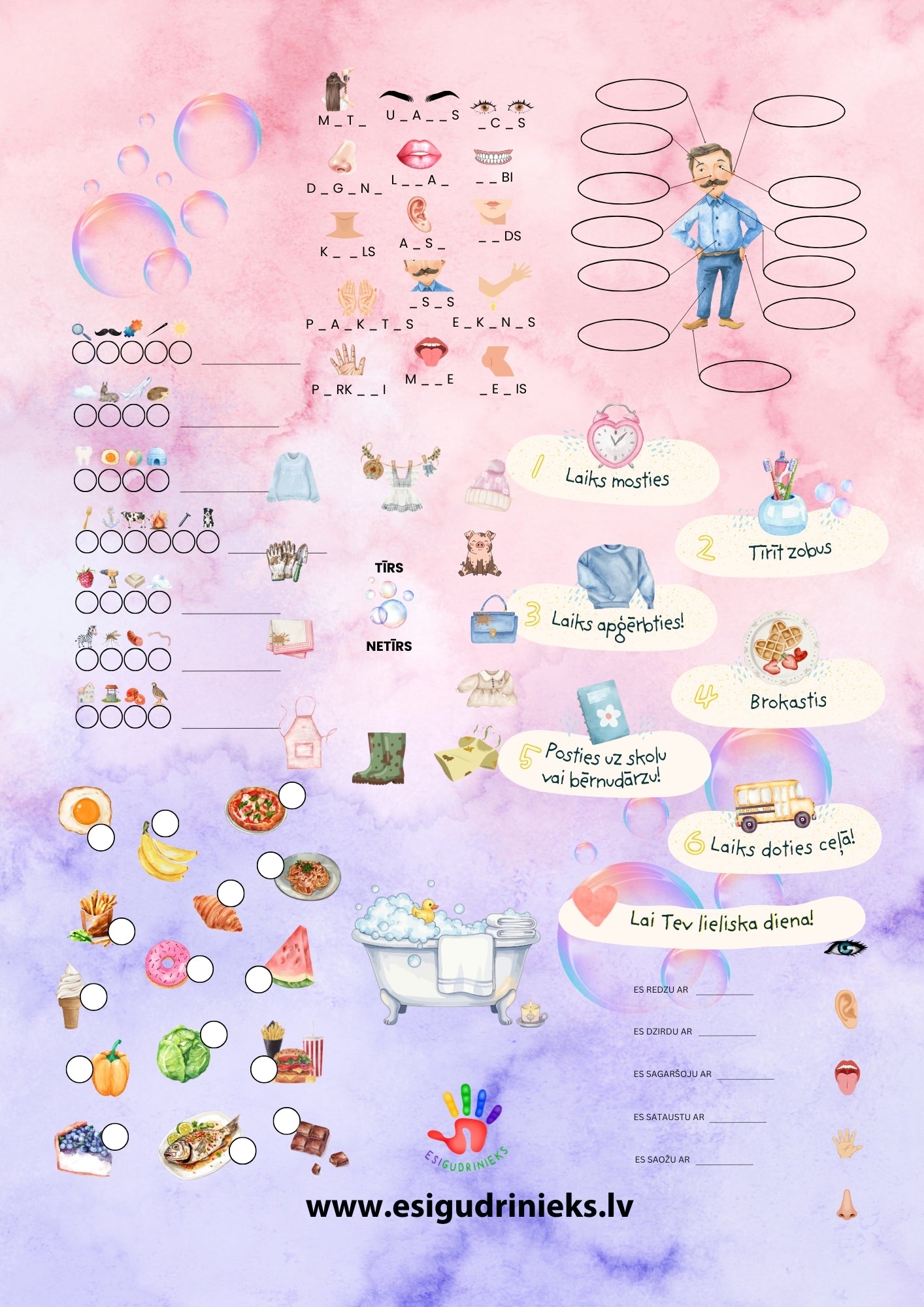 Žurnāls CILVĒKA ĶERMENIS UN HIGIĒNA (4-7 gadi)