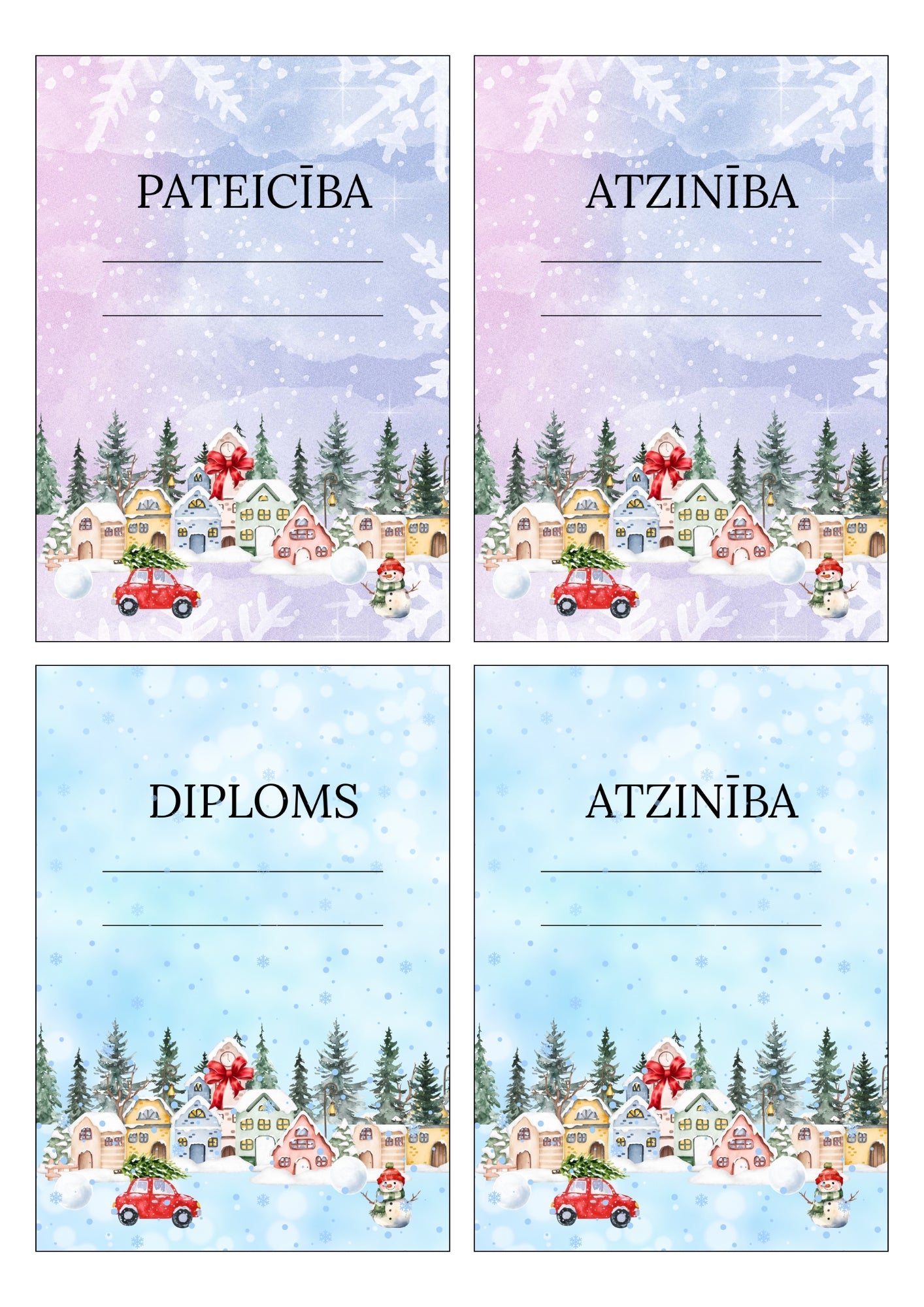 ZIEMASSVĒTKU DIPLOMI