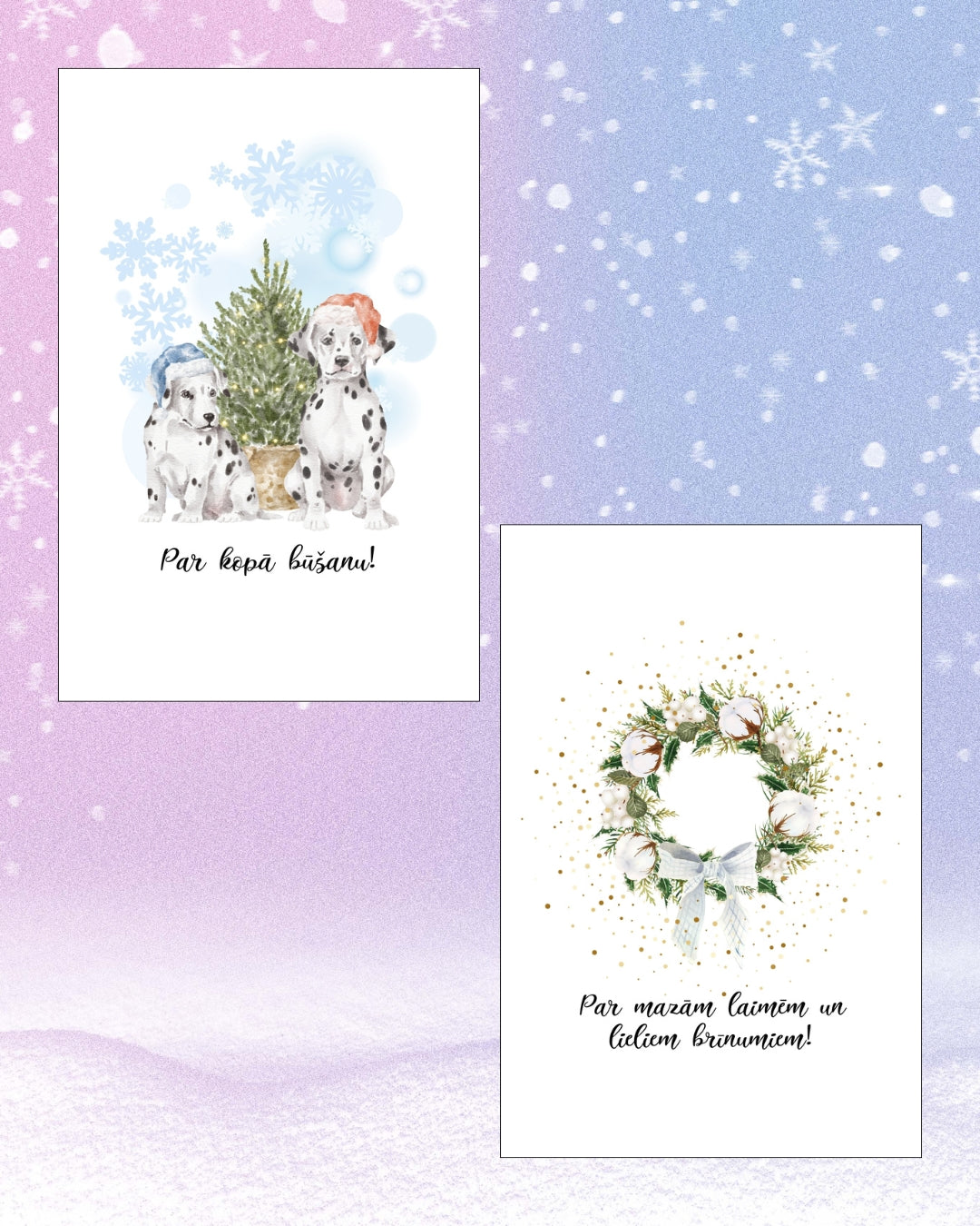 ZIEMASSVĒTKU KARTIŅU KOMPLEKTS 10 GB.