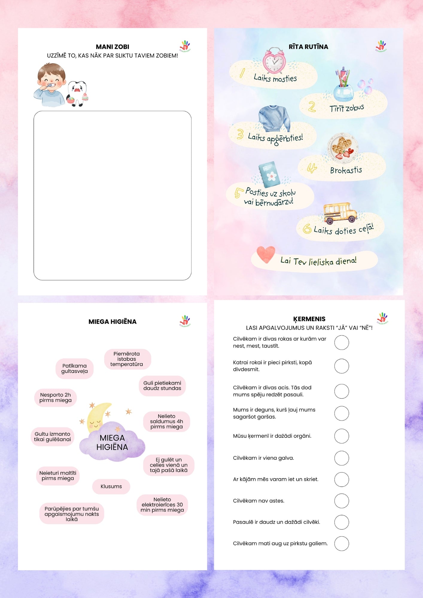 Žurnāls CILVĒKA ĶERMENIS UN HIGIĒNA (4-7 gadi)