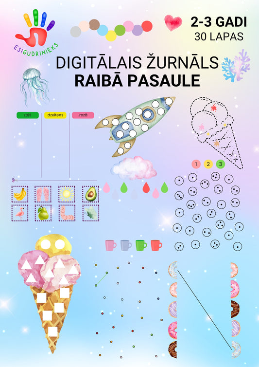PRE-ORDER Žurnāls RAIBĀ PASAULE 2-3 gadi