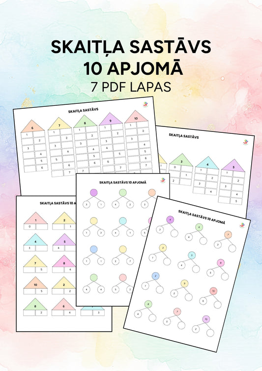 SKAITĻA SASTĀVS 10 APJOMĀ