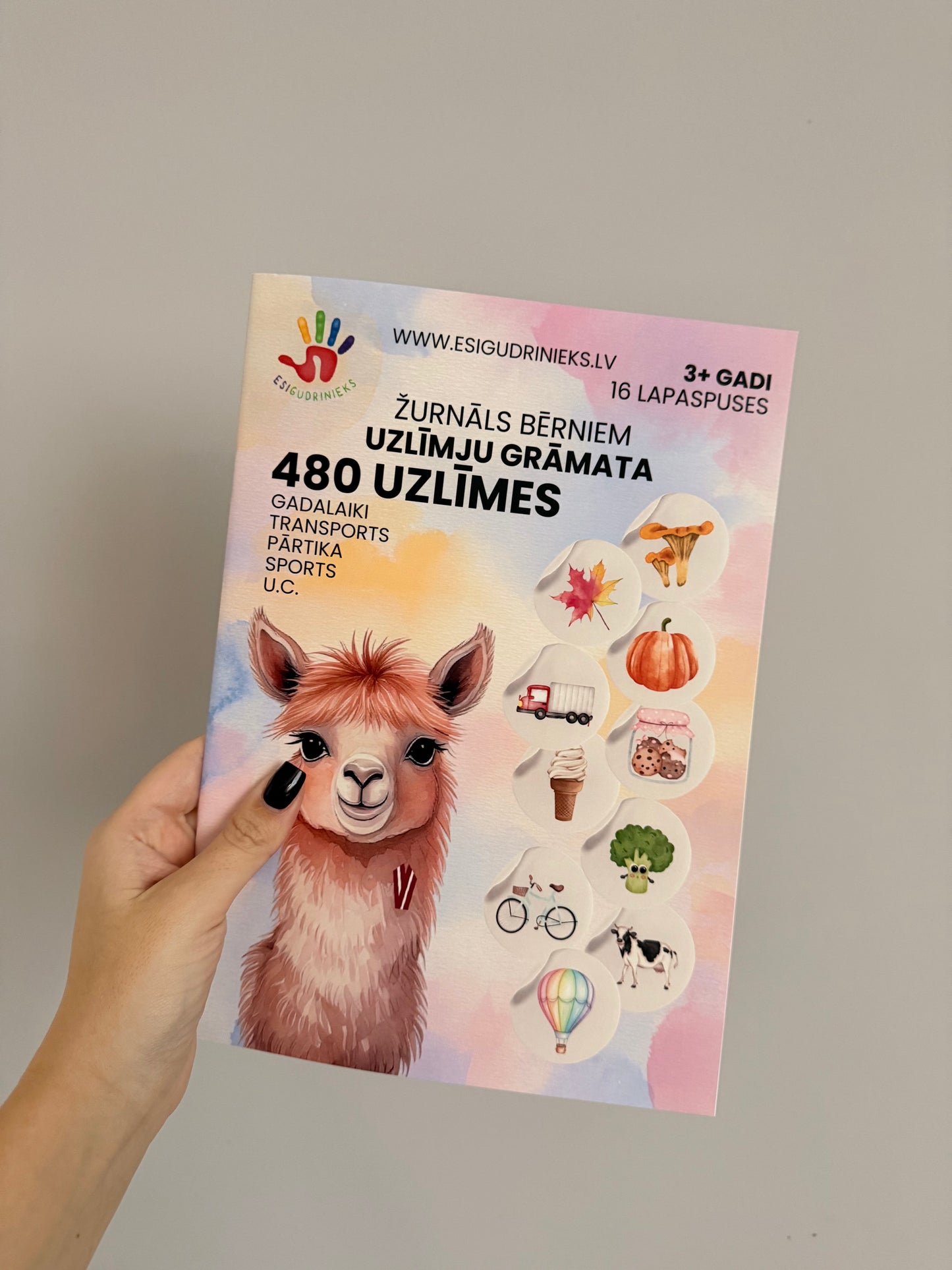 Žurnāls UZLĪMJU GRĀMATA 3+ gadi