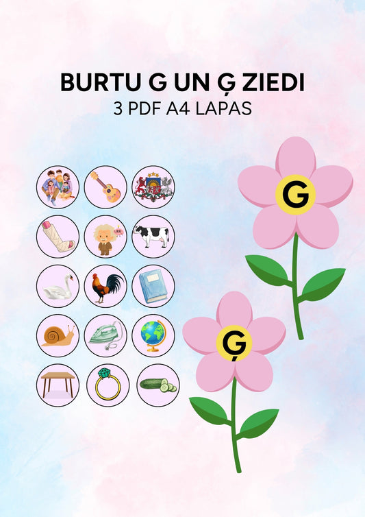 Burtu G un Ģ ziedi