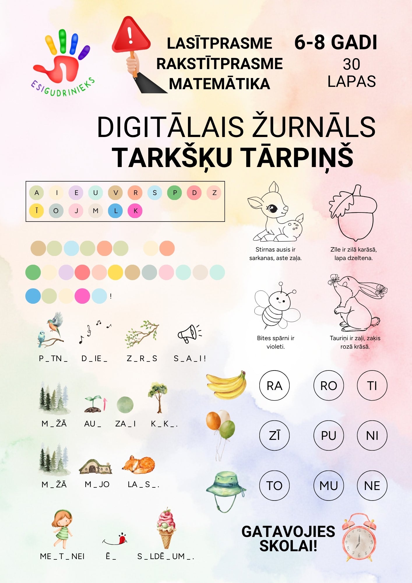 PRE-ORDER Žurnāls TARKŠĶU TĀRPIŅŠ 6-8 gadi